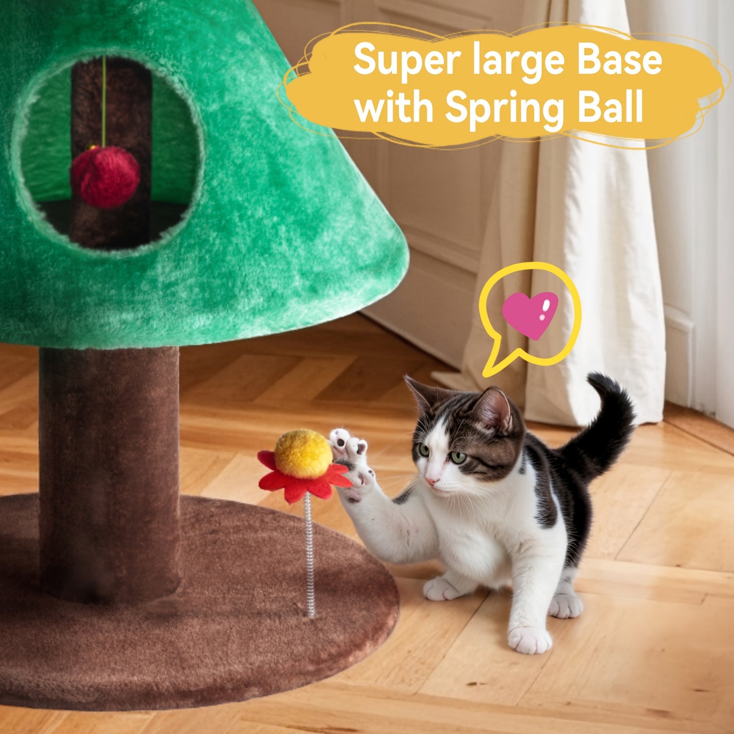 Christmas Cat Tree Tower HOOMIC 63\