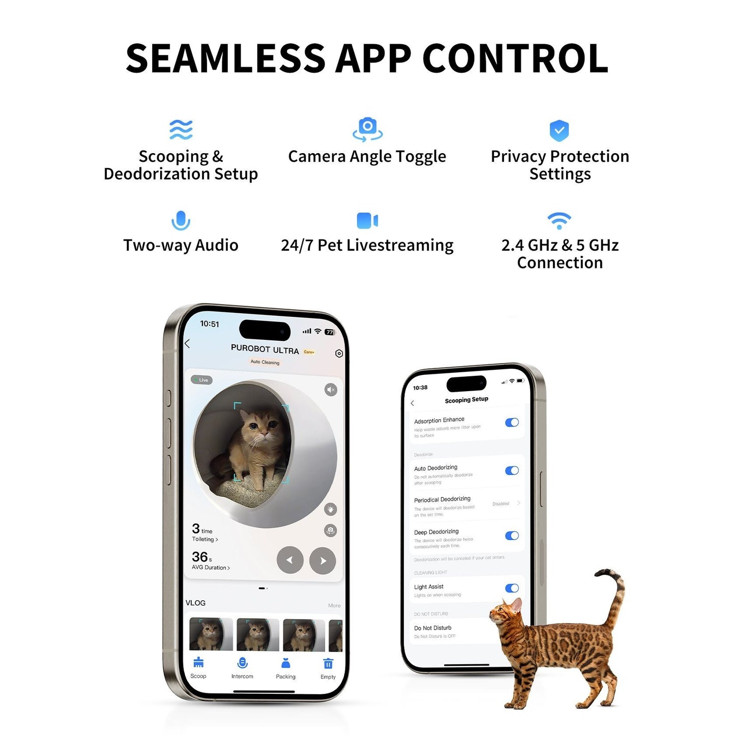 PETKIT Purobot Ultra Self-Packing & AI-Powered Camera Automatic Cat Litter Box, 5G WiFi Self Cleaning Cat Litter Box, Complete Accessories, Three models