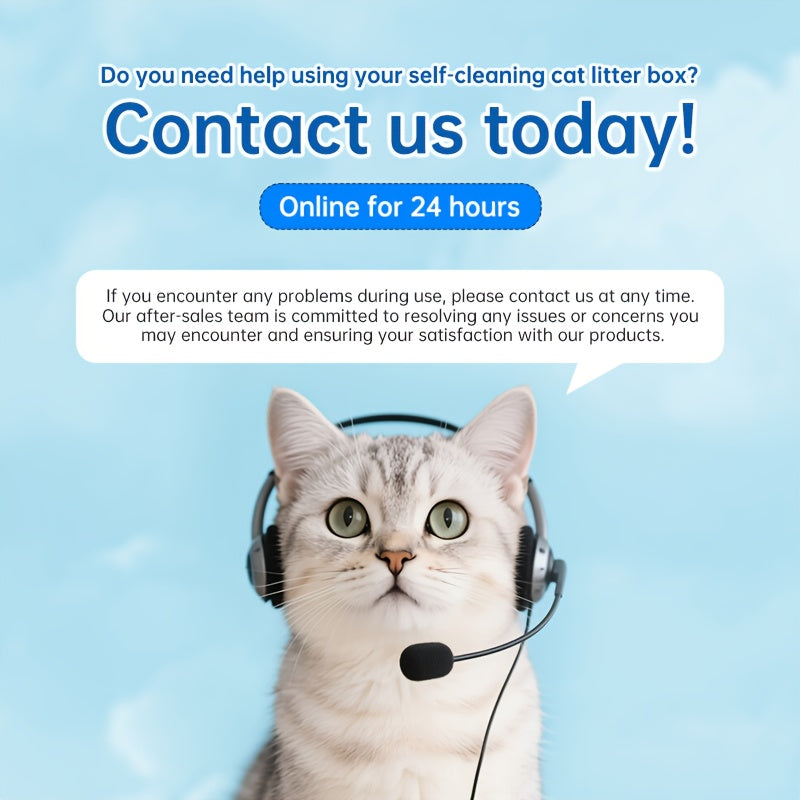 Automatic Cleaning Cat Litter Box, Intelligent Electric Cleaning Large Opening APP Control Smart Cat Litter Box, 1pc Cat Litter Mat, Deodorizing And Anti-pinch Cat Litter Box, With Garbage Bag And Sand Control Table, Suitable For 1-2 Cats, Without Battery