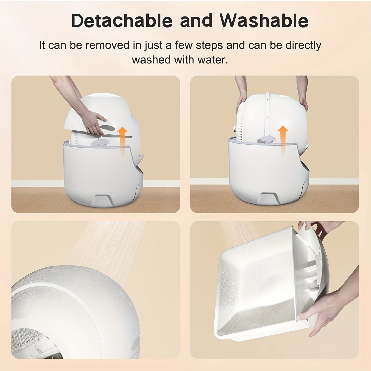 Self Cleaning Cat Litter Box, Automatic Cat Litter Box with APP Control Odor Removal Safety Protection for Multiple Cats, with Garbage Bags, Self Cleaning Litter Box, Automatic Litter Box Self Cleaning, Litter Box for Cats, Automatic Cat Litter Box Extra