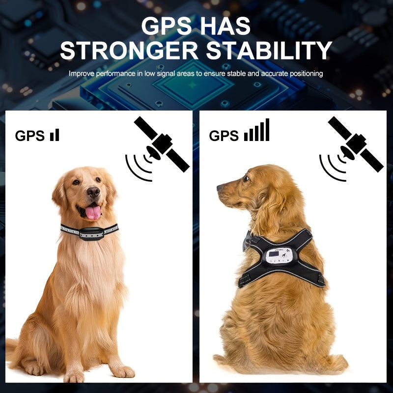 Wireless Dog Fence for 1 Dog, GPS Tracking System with Adjustable Static Shock, Beep and Vibration Modes, Suitable for Small, Medium, and Large Dogs, 10-45 lbs, Collar Included