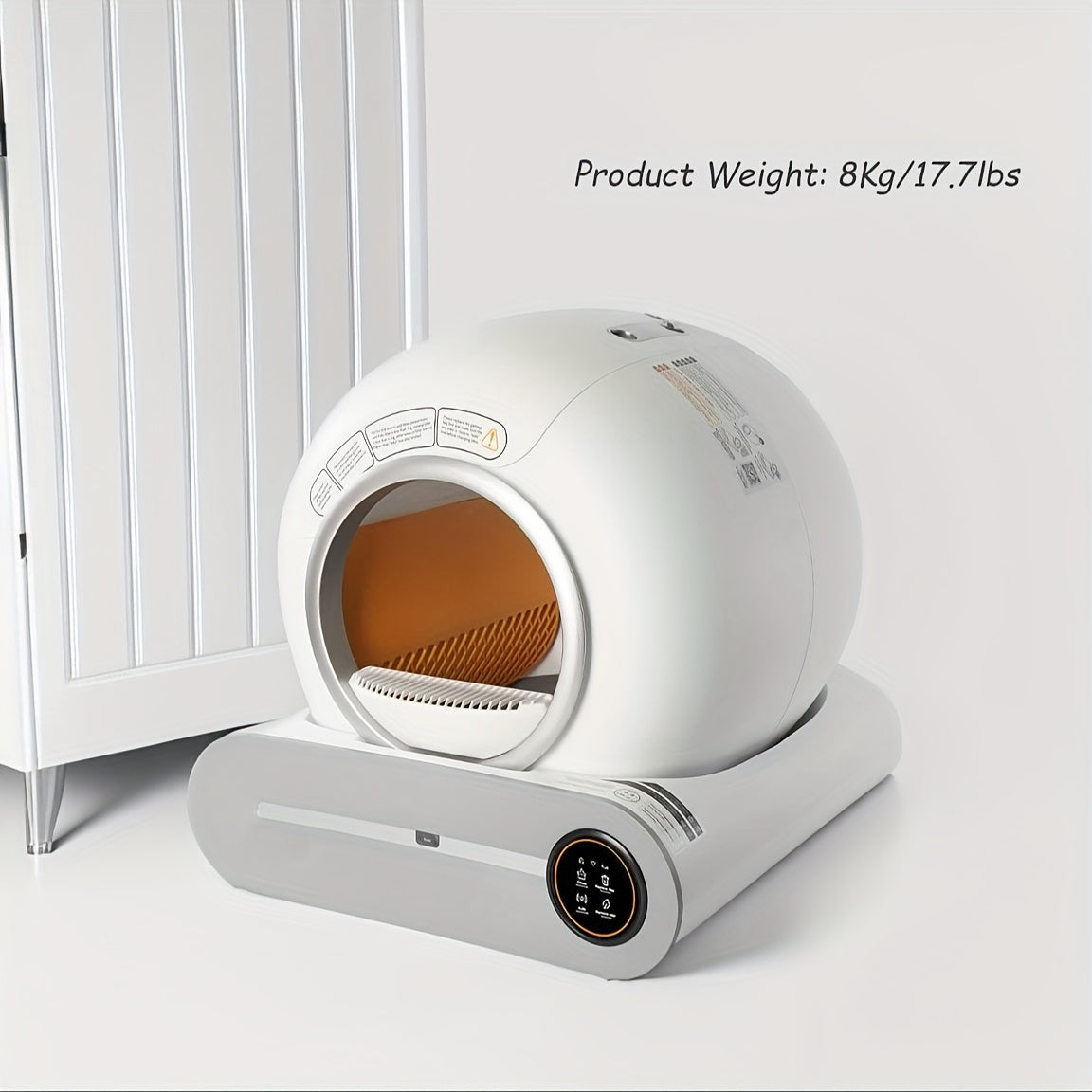 Automatic Cat Litter Box, Includes Litter Mat, Suitable For 1-3 Cats, 65l+9l Large Capacity Cleaning Robot