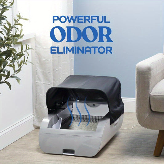 Smart Automatic Self-Cleaning Cat Litter Box with Wide Opening & App\u002F Control - Low-Maintenance Hands-Free Operation, Compatible with Clumping Litter, USA Plug (110V), Automatic Lid & Waste Disposal System for Large\u002F Cats